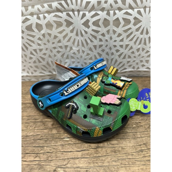 Crocs x Minecraft Pre-School Kids Classic Clog (J2) 210830-90H - Picture 2 of 7